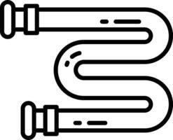 Pipes outline illustration vector