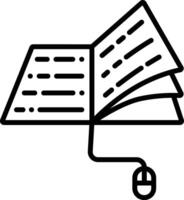 tutoriales contorno ilustración vector