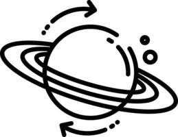 astrophysics outline illustration vector