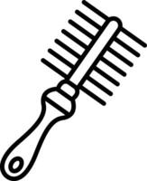 Comb outline illustration vector