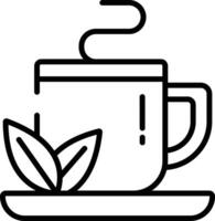 Coca Tea outline illustration vector