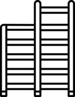 ladder outline illustration vector