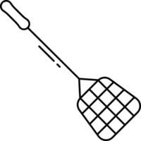 swatter outline illustration vector