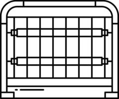 tube killer outline illustration vector