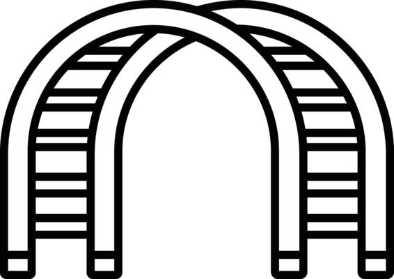 Ladder outline illustration