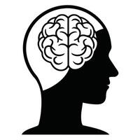 Unlocking Insights Human Head Brain Illustrations vector