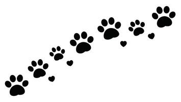 Exploring Cat Paws Trails Illustrations for Feline Enthusiasts vector