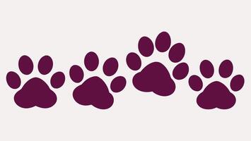 Exploring Cat Paws Trails Illustrations for Feline Enthusiasts vector