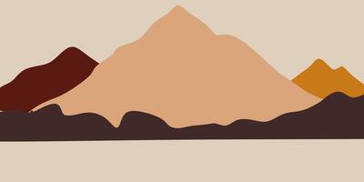 Abstract Mountain Landscape IllustrationAbstract Mountain Landscape Background Illustration vector