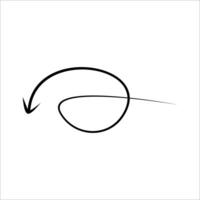 Modern Scrible Abstract Line Element vector