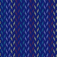 Stripes seamless pattern on blue background. Fashion goose foot simple art. vector