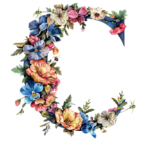 fleurs alphabet conception png