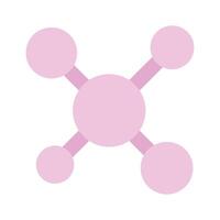 Beautifully designed Icon of molecules in modern style, molecular network vector
