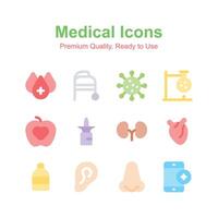 agarrar esta increíble conjunto de médico y cuidado de la salud iconos, Listo a utilizar vector