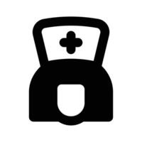 Nurse flat icon. isolated on a white background vector