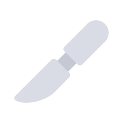 A new trendy style of surgical knife, icon