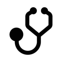 Medical instrument stethoscope icon, editable vector