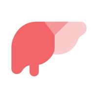 The latest in modern style human liver organ icon vector