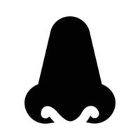 Modern icon of human nose in trendy style vector