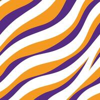 pattern of purple and orange zebra stripes on a white background vector