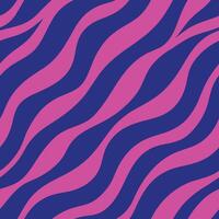 repeating pattern of pink and purple zebra stripes on a blue background vector