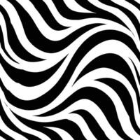 A zebra print pattern with black and white stripes vector