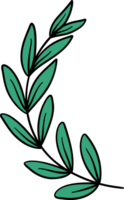 Retro olive leaves Sport accessory png