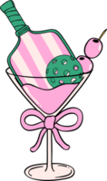 rétro pickleball martini cocktail png