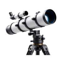 a telescope on a tripod isolated on transparent background png