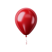 red balloon isolated on transparent background png