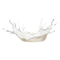 Leche chapoteo aislado en transparente antecedentes png