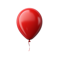 red balloon isolated on transparent background png