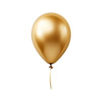 gold balloon isolated on transparent background png