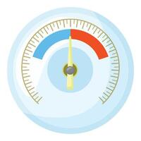 Simplified illustration of a dial gauge vector