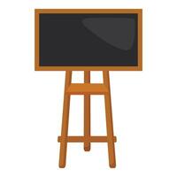 Blank art easel isolated on white background vector