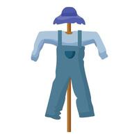 Scarecrow icon in flat design style vector