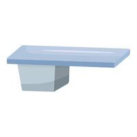 illustration of a sleek, floating shelf with a contemporary look vector