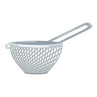 Plastic colander isolated on white background vector