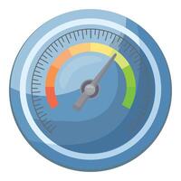 illustration of a modern speedometer gauge vector