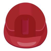 Red firefighter helmet illustration vector