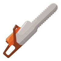 Isometric illustration of a chainsaw vector