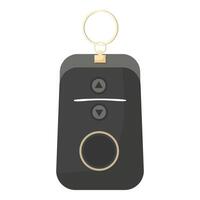 Modern car key fob isolated on white background vector