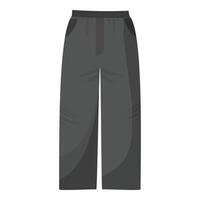 plano diseño ilustración de casual negro pantalones vector