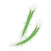 Green checkmark in nature design vector