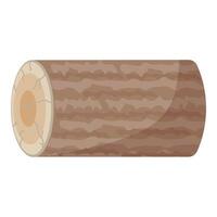 Cartoon log cross section illustration vector