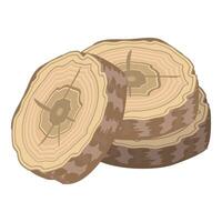 illustration of tree rings and crosssection vector