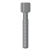 Isolated metal screw on white background vector