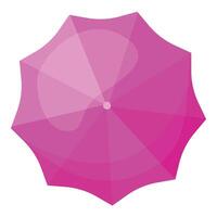 Vibrant pink umbrella graphic in a modern style vector