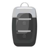 Flat design of a sleek, contemporary black backpack with zipper details vector