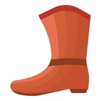 Cartoon illustration of red rain boot vector